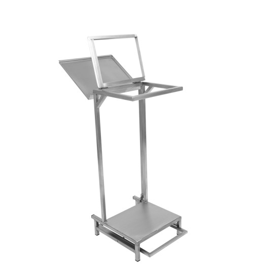 Müllsackständer / Wertstoffsammler mit Fußpedal – V2A Qualität für Profis